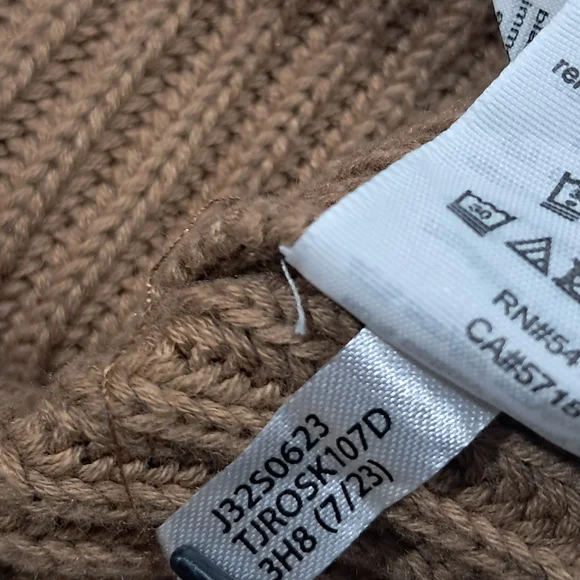 Tommy Hilfiger Beige Cable Knit Sweater For Women - Picture 9 of 13